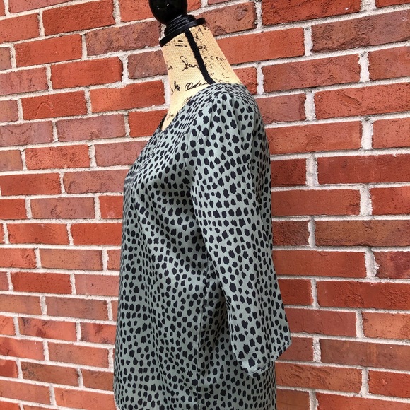 Catwalk Junkie Leopard Print Small 3/4 Sleeve Top - Picture 4 of 7